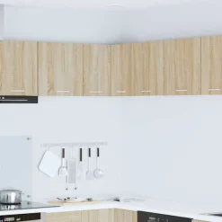 vidaXL Skåp>Hängande skåp Sonoma ek och vit 57 x 57 x 40 cm Konstruerat trä