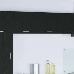 vidaXL Skåp>Hängande skåp Svart ek och vit 50 x 31 x 40 cm Konstruerat trä