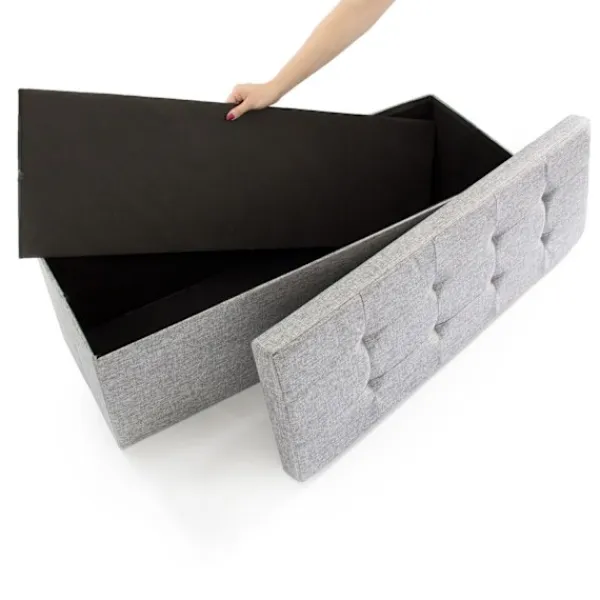 B2X Kistor & Koffertar>Hopfällbar förvaringsbänk linnetyg