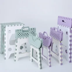 del Pallar>Hopfällbar pall, bärbar stol för hem, badrum, kök A1