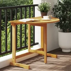 vidaXL Balkongmöbler>Hopfällbart balkongbord 90x60x72 cm massivt akaciaträ