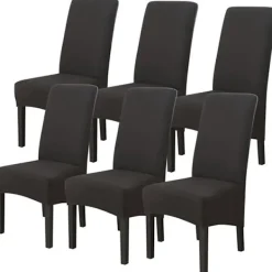 LUNAVO Stolar>Husvagns Klaffar 6st Universella i Spandex Säte Skydd Maskintvättbara Heminredning Matrum