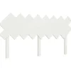 DÉCOSHOP26 Sängar>Huvudgavel till säng, möbel för sovrum 159,5 x 3 x 80,5 vit furu