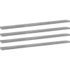 vidaXL Hyllor>Hyllplan 4 st betonggrå 100x10x1,5 cm konstruerat trä
