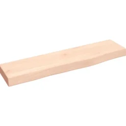 vidaXL Hyllor>Hyllplan 40x10x2 cm obehandlad massiv ek
