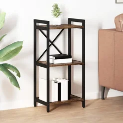 vidaXL Hyllor>Hyllsystem Rökt ek 40 x 30 x 85 cm Konstruerat trä