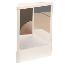 Sminkbord>Icke-vändande spegel Sann bildreflektion Stabil bas Spegelgåva Kompatibel med kvinnor Vit Stor storlek Large Size