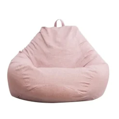 Sittsäckar>Inomhus/Utomhus Vuxen Beanbag-spelstol Extra Stor Beanbag-överdrag Rosa L