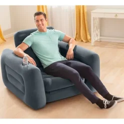 INTEX Fåtöljer>Utdragbar fåtölj 117x224x66 cm mörk