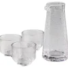Matgrupper>Japanskt Sake Set - Glas Karaff med 3 Sake Koppar