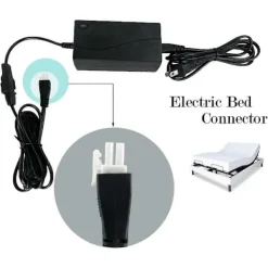 Sängar>Justerbar sängbas Strömförsörjningsadapter, Elektrisk säng Strömförsörjning Ersättningssladd Kit US Pl