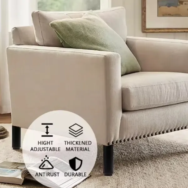 ATELA Sängar>Justerbara ben för möbler,Set med 4 starka justerbara möbelben i metall 180 - 300mm