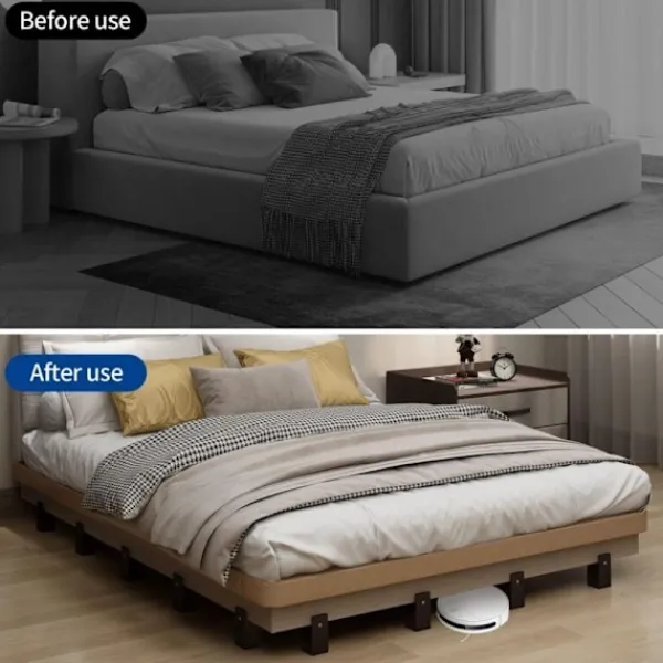 Sängar>Justerbara säng- och möbelhöjare med skruvklämma, 4 st 10 cm justerbara sänghöjare, kraftiga soffbordsstolsförhöjare