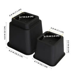 Sängar>Justerbara sängbensförhöjare (Set om 8)