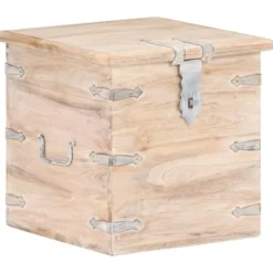 vidaXL Kistor & Koffertar>Kista 40x40x40 cm massivt akaciaträ