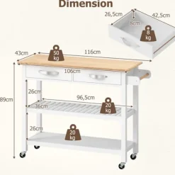COSTWAY Köksö><noscript><img width=