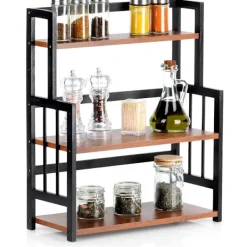 VTE Hyllor>Kökshylla i trä, 3-plan, 41,5x18,5x50 cm