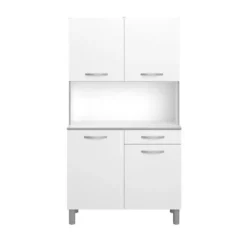 EKIPA Sideboards>Köksskänk - Vit - Modern - 4 dörrar - OSLO - L 101 cm