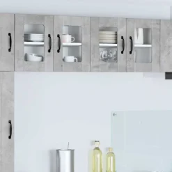 vidaXL Skåp>Köksskåp Betonggrå 60 x 31 x 40 cm Konstruerat trä