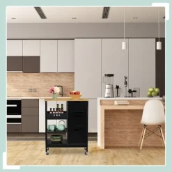 Northix Köksö>Köksvagn med arbetsyta