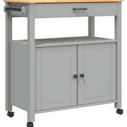 vidaXL Köksö>Köksvagn MONZA 84x40x88,5 cm massivt furu