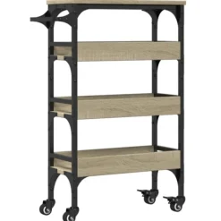 vidaXL Hyllor>Köksvagn sonoma-ek 53x20x76 cm konstruerat trä