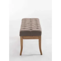 BellaFurn Soffor>Klädda soffa - soffa - Chesterfield -design, bekväm säte, 100% polyestertyg | Färg: Taupe | Storlek: 100 cm