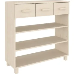 vidaXL Sideboards>Konsolbord HAMAR honungsbrun 90x35x90 cm massiv furu