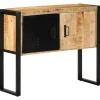 vidaXL Sideboards>Konsolbord 90x35x75 cm massivt grovt mangoträ