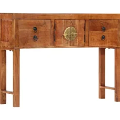 vidaXL Sideboards>Konsolbord 120x32x80 cm massivt grovt mangoträ