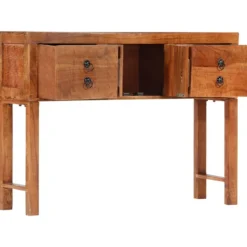 vidaXL Sideboards>Konsolbord 120x32x80 cm massivt grovt mangoträ