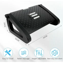 Kontorsmöbler>Kontorsfotstöd, höjdjusterbart fotstöd ergonomiskt fotstöd, för hemmakontor