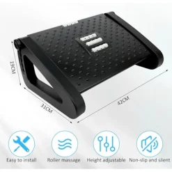 Kontorsmöbler>Kontorsfotstöd, höjdjusterbart ergonomiskt fotstöd, för hemmakontor