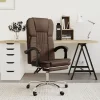 vidaXL Kontorsmöbler>Kontorsstol brun konstläder