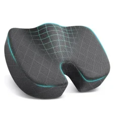 Kontorsmöbler>Kontorsstol Kudde Extra Stor Memory Foam Sittdyna, Ergonomisk Sittdyna för Lindring av Ischias och Smärta Orsakad av Långvarigt Sittande, Svart
