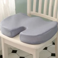 Stolar>Kontorsstol Kudde Extra Stor Memory Foam Sittdyna, Ergonomisk Sittdyna för att Lindra Ischias och Smärta Orsakad av Långvarigt Sittande grå