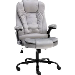 vidaXL Kontorsmöbler>Kontorsstol ljusgrå sammet