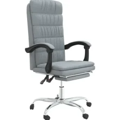 vidaXL Kontorsmöbler>Kontorsstol ljusgrå tyg