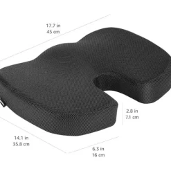 Unbranded Kontorsmöbler>Kontorsstolskudde i memory foam för stöd av hållningen; lämplig för ischias, smärta i svanskotan och ryggsmärta.