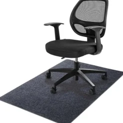 Kontorsmöbler>Kontorsstolsmatta 120 * 90cm, Sunfry Kontorsstolsmattor för Hårda Golv Halkskydd Golvskyddsmatta (120 x 90cm, mörkgrå)