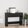 vidaXL Sminkbord>Kosmetiktabell med låda med lagring Svart Ek 100 x 45 x 76 cm