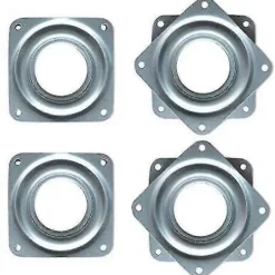 Balkongmöbler>Kraftiga 2-tums fyrkantiga Lazy Susan vridbordslager - 4-pack