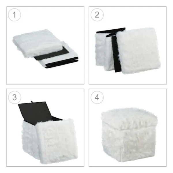 Northix Sittpuffar>Kubsäte i fuskpäls