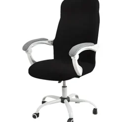 Stolar>(L) Överdrag för kontorsstol Svart Avtagbara stolsöverdrag Universell Modern Simplism Stil Rotationsstol Överdrag för Kontorsstol Rotationsvridbar Stol Armr | Fyndiq