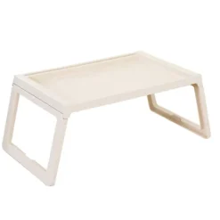 Småbord>Laptop Sängbricka Bord Vikbart Sängbord Frukostservering Hem Sovrum Beige 68.00X35.80X27.50CM 1Set-WELLNGS