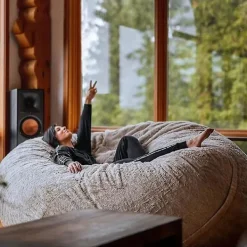 LAIQIANKUA Sittsäckar>Lazy Sofa Bean Bag Bean Bag Cover Stol Kudde 135*65CM