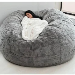 Sittsäckar>Lazy Sofa Bean Bag Konstgjord päls Bean Bag Bönsoffa