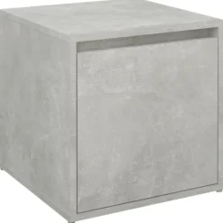 vidaXL Pallar>Låda betonggrå 40,5x40x40 cm konstruerat trä