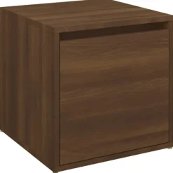vidaXL Kistor & Koffertar>Låda brun ek 40,5x40x40 cm konstruerat trä