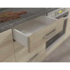 Byråer>4-lådor lågskåp med bänkskiva - - L 40 x D 51,6 x H 85 cm - LASSEN